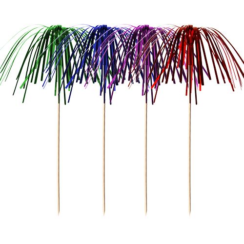 Partypicker 15,5 cm farbig sortiert "Feuerwerk", VPE= 2000 Stück (20x 100)