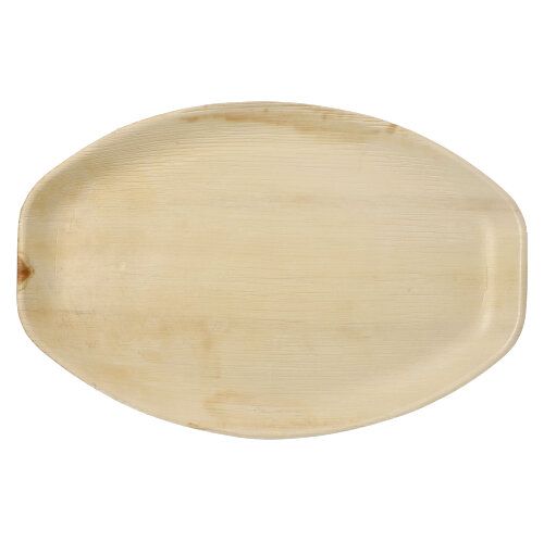 Palmblatt Teller oval "pure", 43 x 29 cm, VPE= 60 Stück (10x 6)