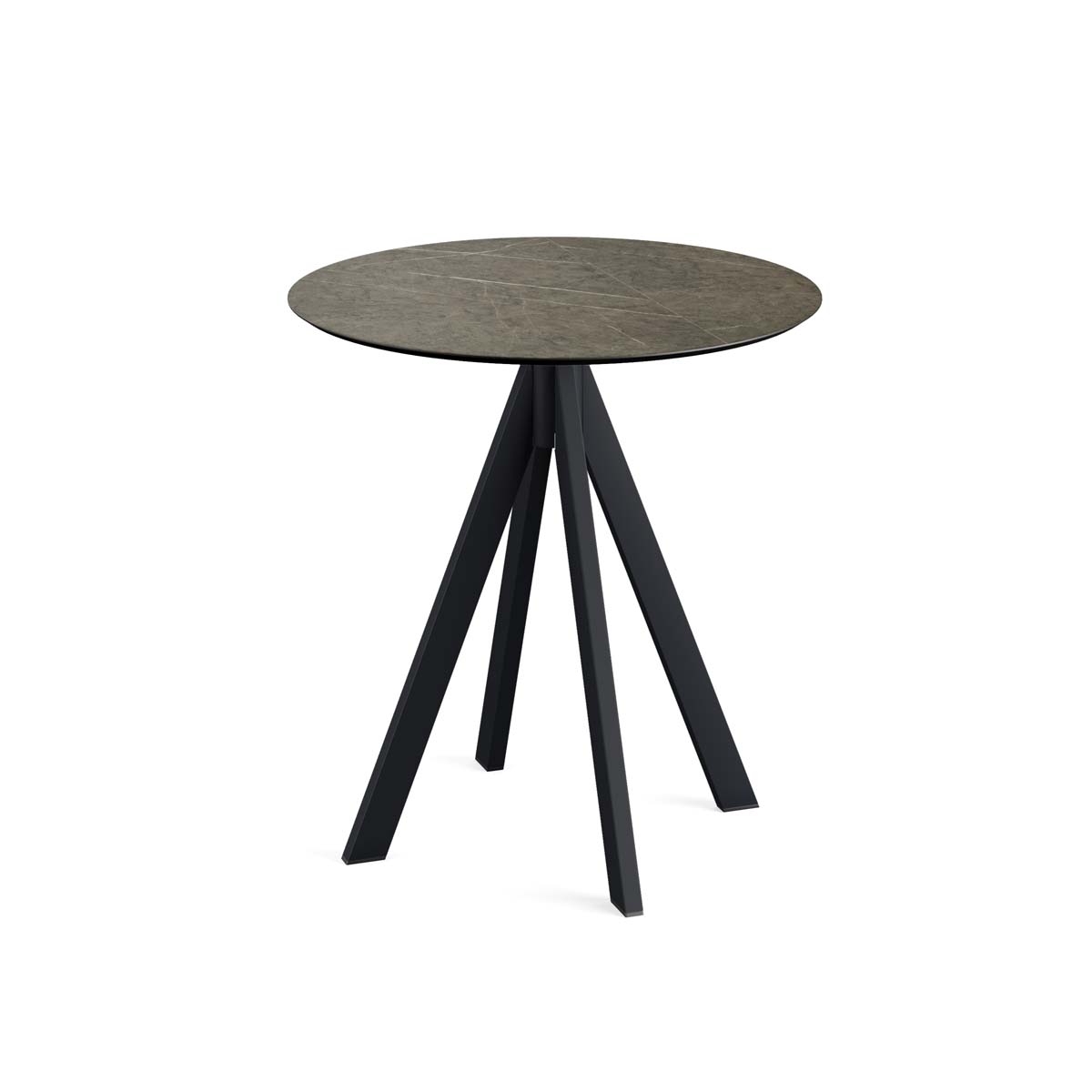 Infinity Bistrotisch HPL Ø70 cm - Gestell Schwarz 