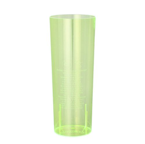 Longdrinkbecher PS 0,3 l Ø 5,85 cm x 15,2 cm gelb, VPE= 500 Stück (50x10)