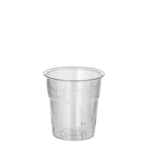 Plastikbecher (PS) 0,1 l Ø 6 cm x 6,7 cm glasklar, VPE= 1000 Stück (20x50)