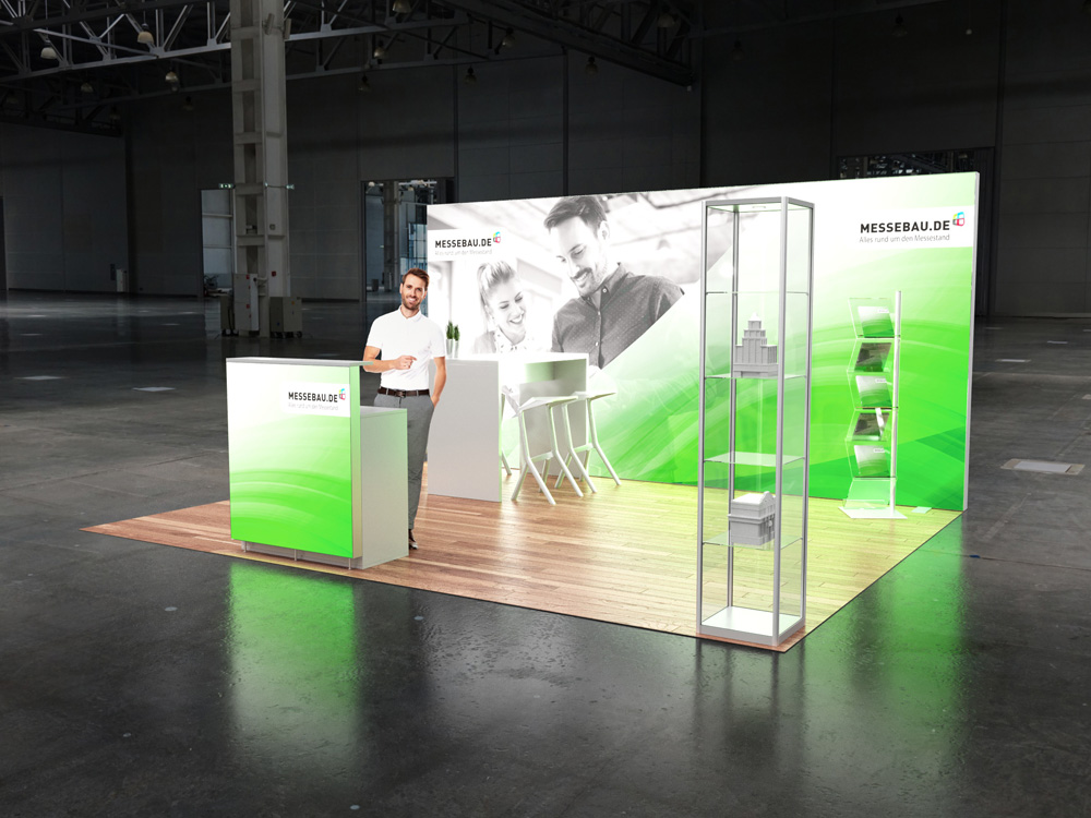 Octalumina LED Messestand - 5m Kopfstand