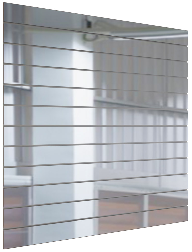SPACEWALL® light Lamellenwand Acrylspiegel inkl. Alu-Schienen