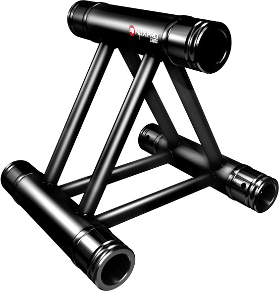Naxpro-Truss FD 33 Strecke 21 cm RAL9005 - Schwarz - Seidenmatt