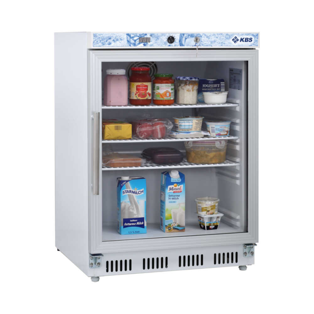 Glastürkühlschrank KBS 202 GU, Umluftkühlung, 129 Liter / 0,23m²