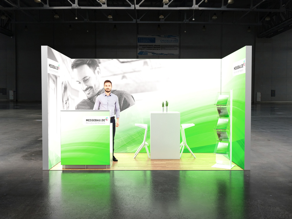 Octalumina LED Messestand 2x4m Reihenstand