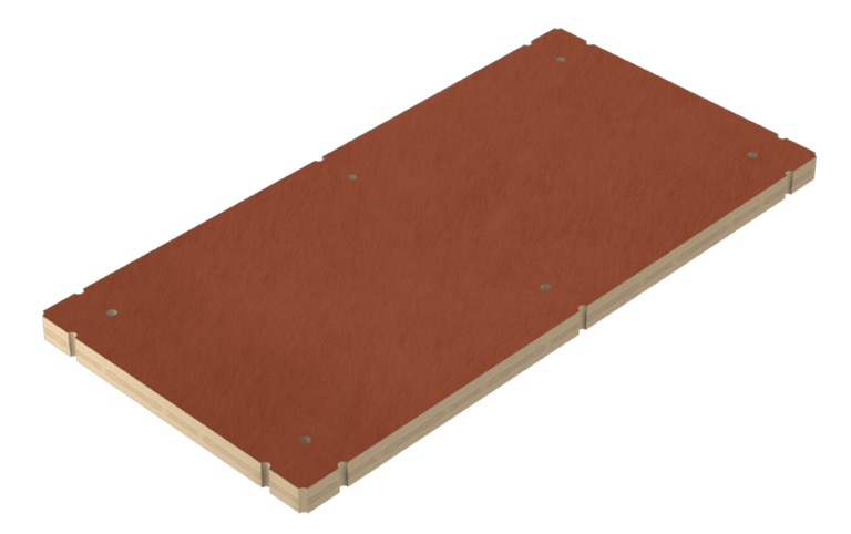 OctaClassic Floor Sandwichplatte 998x498mm, schwer entflammbar