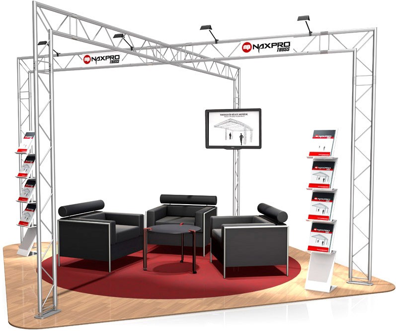 Messestand Traverse FD 22 - 4 x 4 m