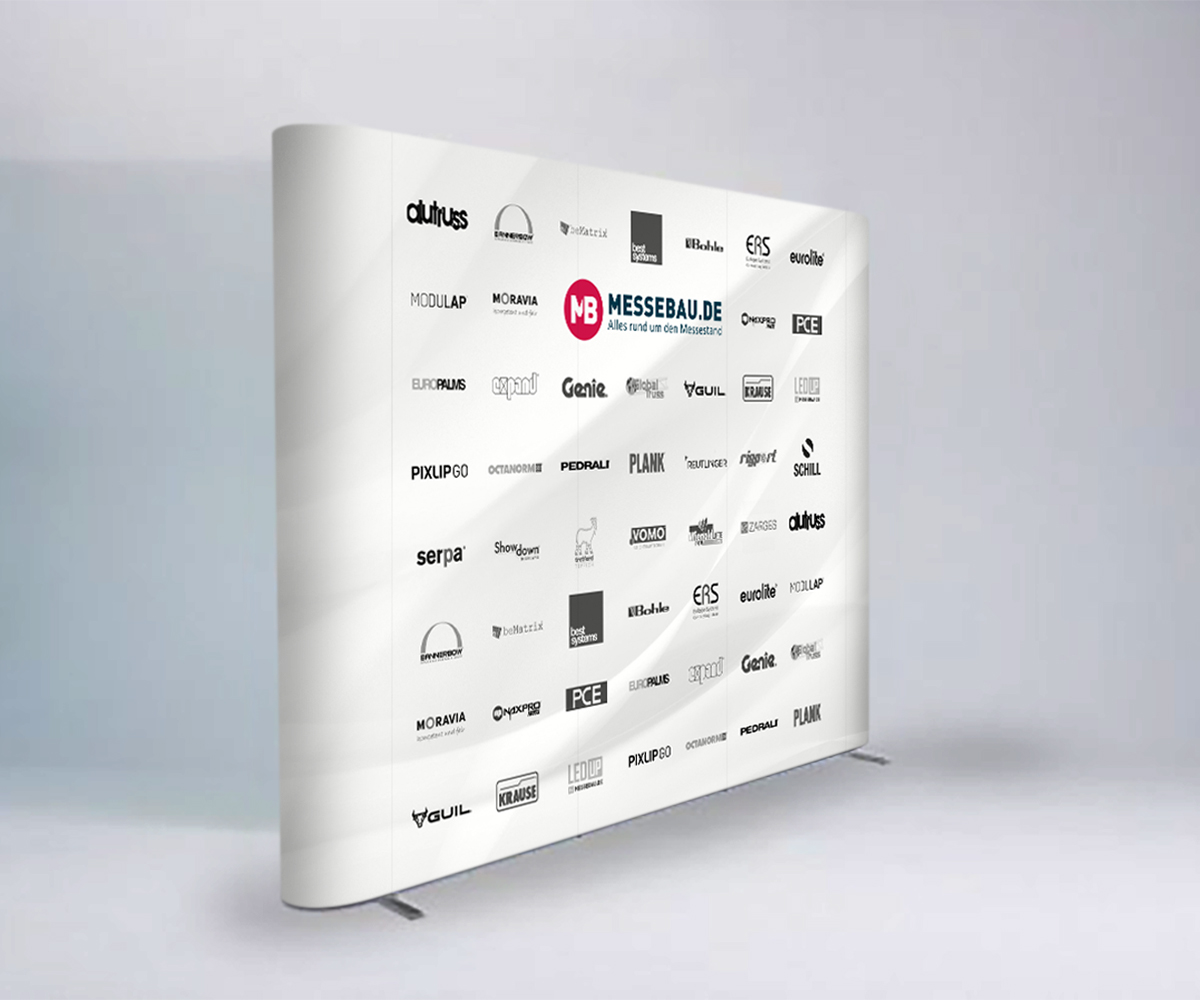 Expand Pressewand MediaWall gerade - Höhe 230cm