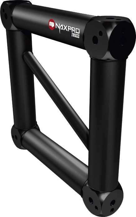 Naxpro-Truss FD34 auf FD32 Adapter Boxcorner RAL9005-Schwarz-Seidenmatt
