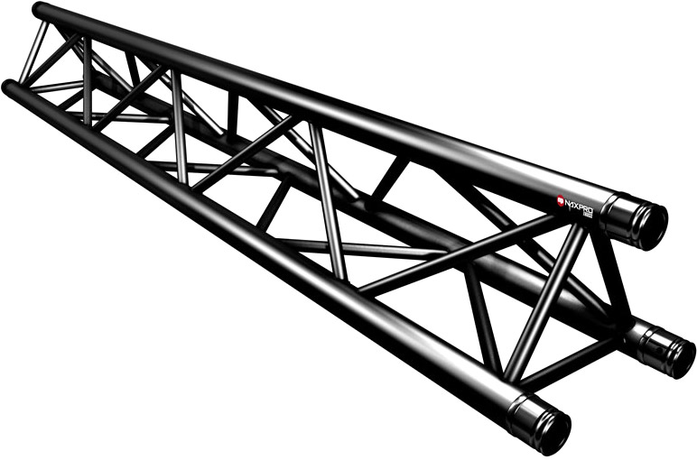 Naxpro-Truss FD 33 Strecke 200 cm RAL9005 - Schwarz - Seidenmatt