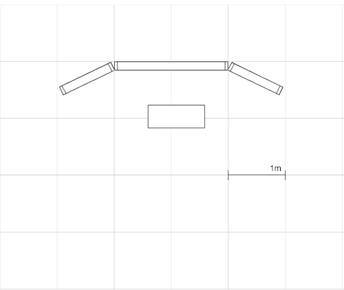 PIXLIP GO Reihen Messestand 2x1m - inkl. LED Counter S Black