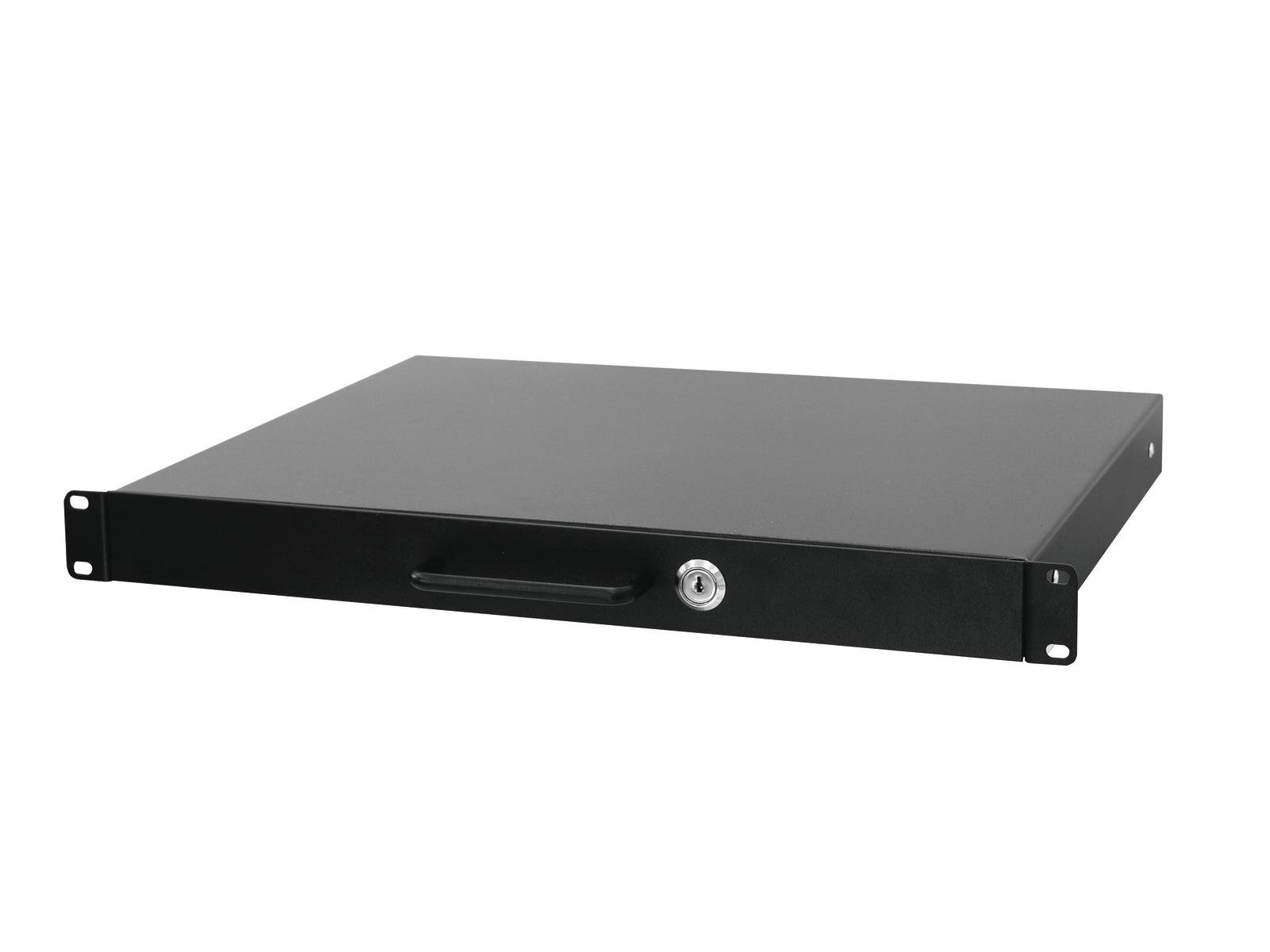 OMNITRONIC Rackschublade mit Schloss 1HE