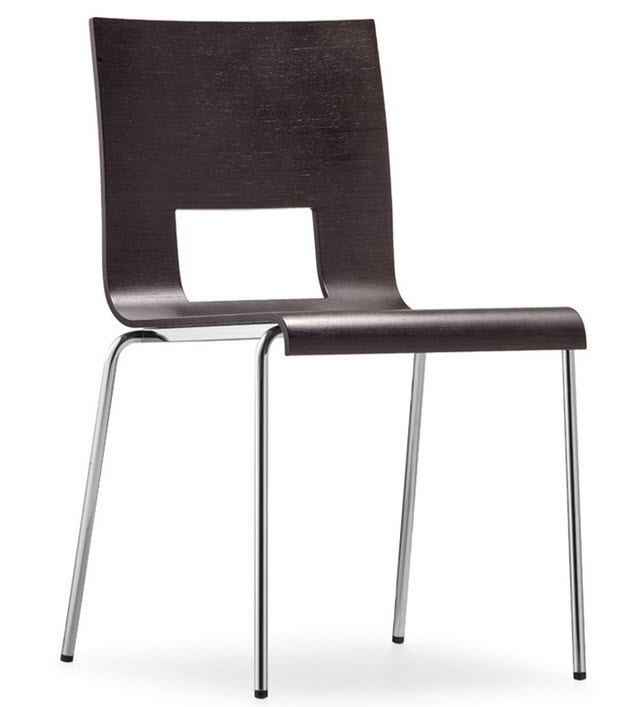 Kuadra XL Stuhl mit Lehnenlochung 2433