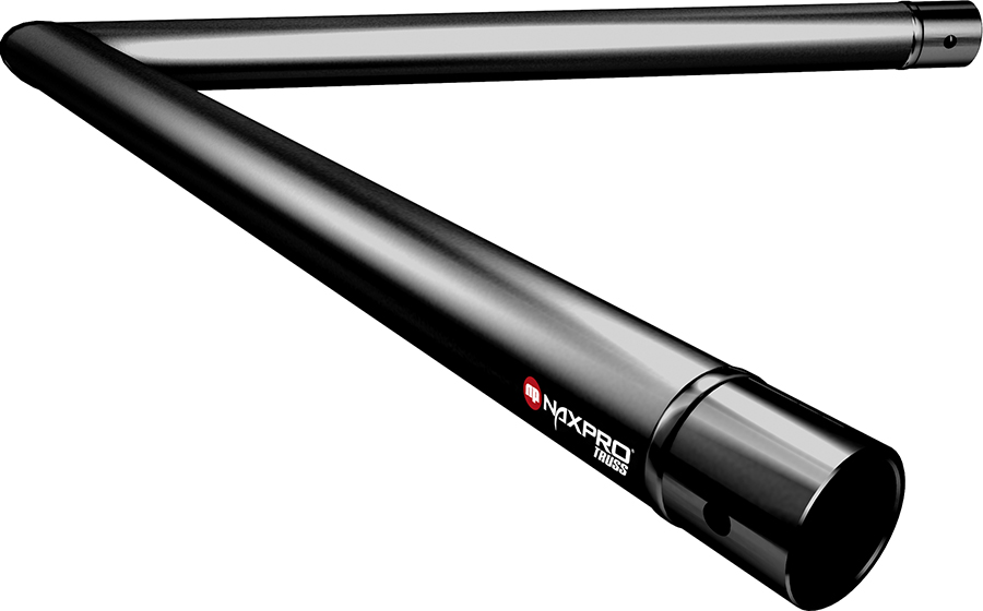 Naxpro-Truss FD 21 C20 60° 2 Weg Winkel RAL9005 - Schwarz - Seidenmatt