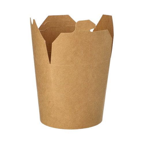 Snackboxen, Pappe eckig, 760 ml, braun, VPE= 500 Stück (20x 25)