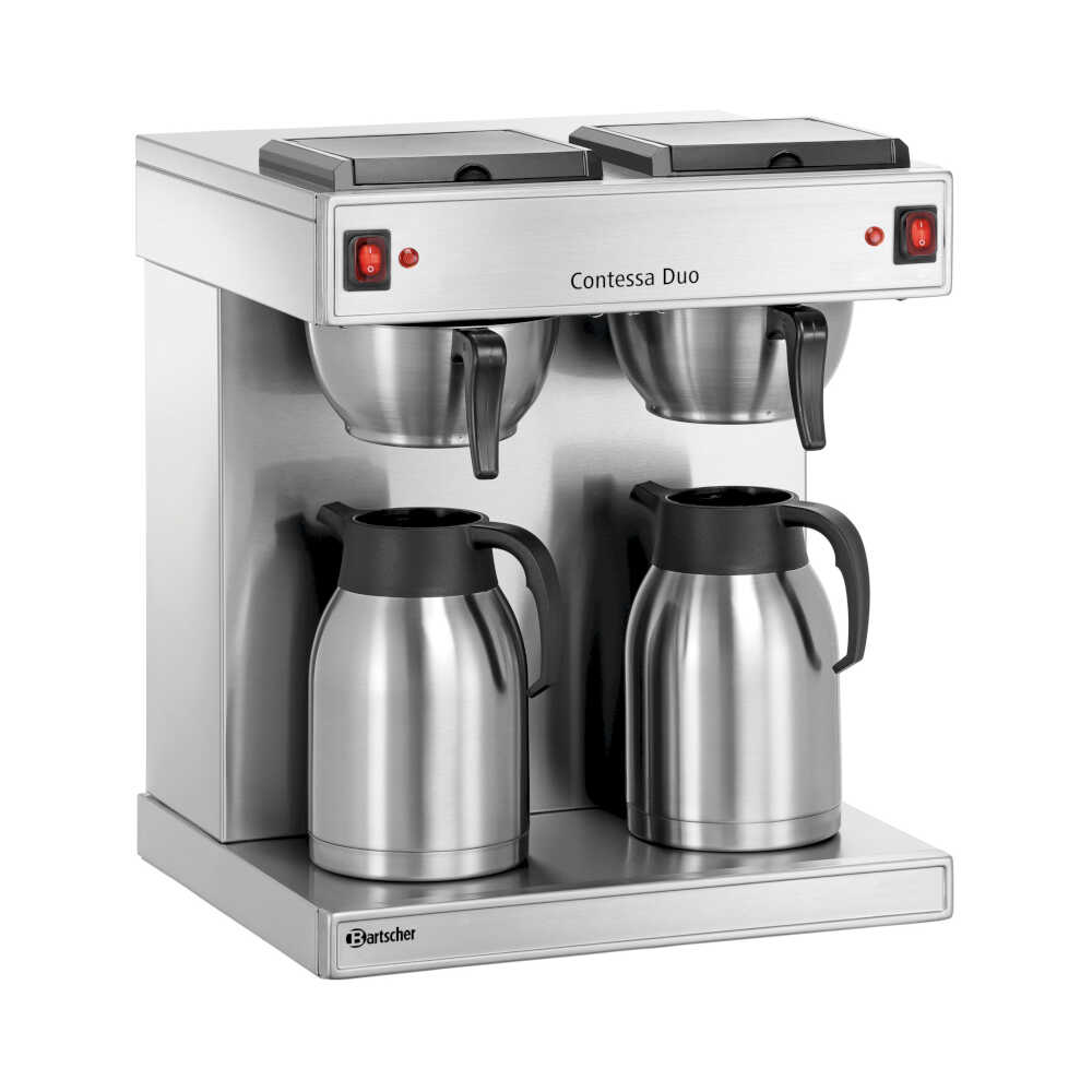 Bartscher Kaffeemaschine Contessa Duo, inkl. 2 Isolierkannen, 2x 2,0 Liter