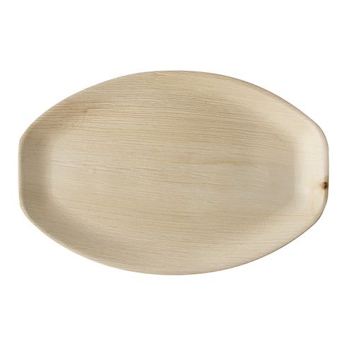 Palmblatt Teller oval "pure", 37 x 25 cm, VPE= 100 Stück (4x 25)