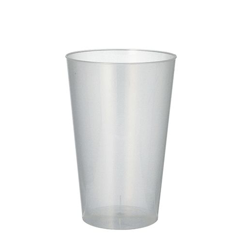 Mehrweg-Plastikbecher PP 0,4 l Ø 8,6 cm x 13 cm unzerbrechlich, VPE= 500 Stück (10x 50)