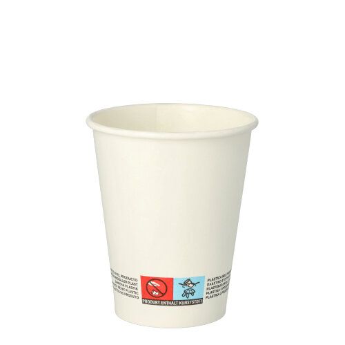 Pappbecher "pure" 0,2 l weiß, VPE= 1000 Stück (20x 50)