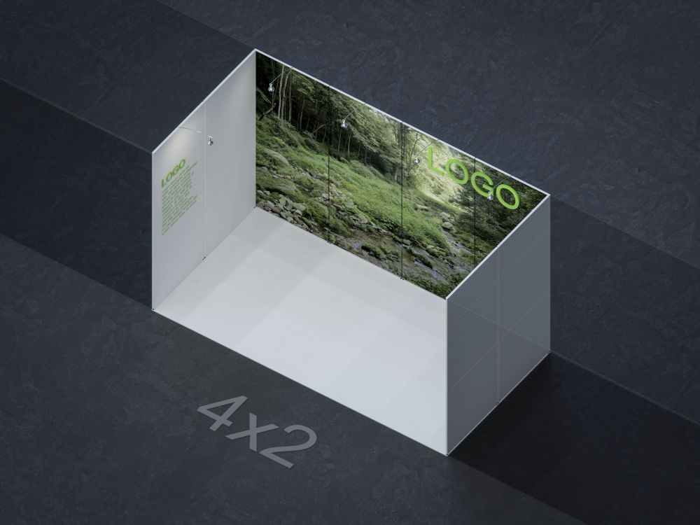 MBA SCENARIO® Displaysystem 2x4m Reihenstand