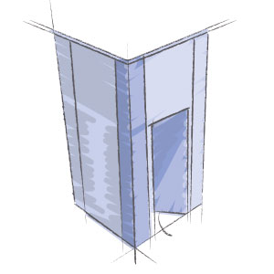 Messe Wandsystem Türelement