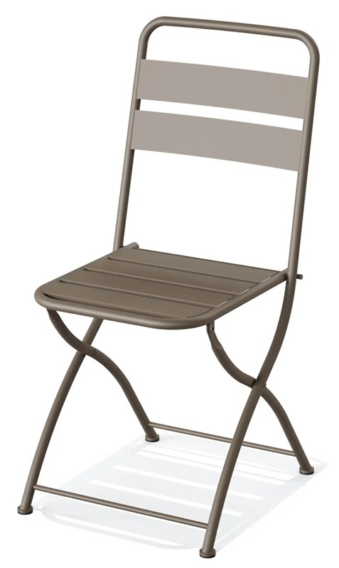 Breeze Bistro Klappstuhl Metall – Cappuccino