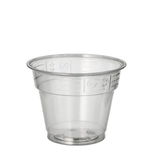 Plastikbecher (PET) "Hurricane" 0,28 l Ø 9,5 cm x 7,3 cm glasklar, VPE= 800 Stück (16x50)