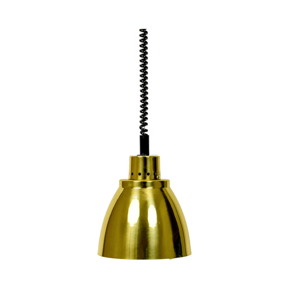 Saro Buffet Wärmelampe Ø 225 mm, Gold, Ein-/Ausschalter, Elektro