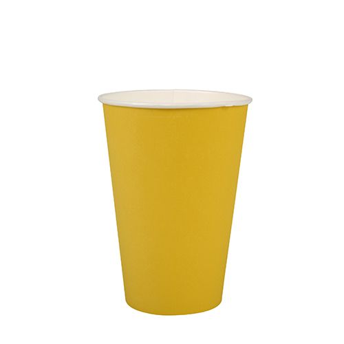 Pappbecher 0,2 l gelb, VPE= 300 Stück (15x 20)