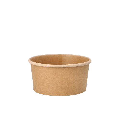 Suppenbecher To Go, Pappe rund 180 ml braun, VPE= 500 Stück (20x 25)