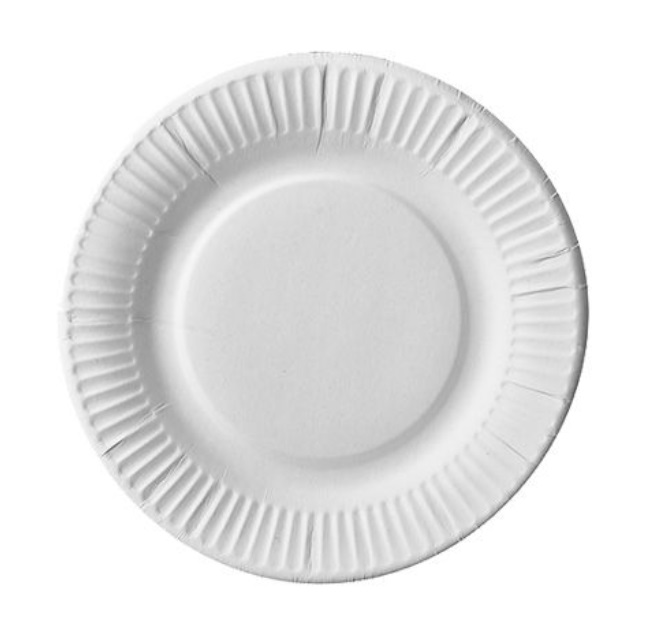 Pappteller rund "pure", Ø 19 cm extra stark, weiß, VPE= 500 Stück (5x 100Stück)