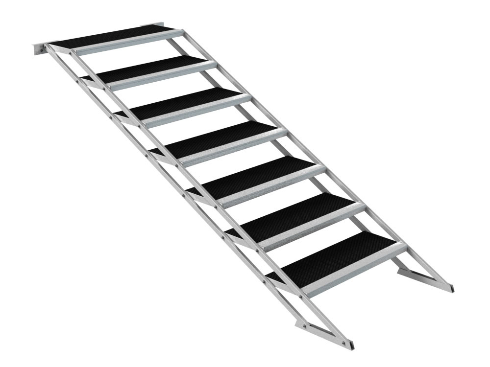 Treppe variabel 100-180cm sieben Stufen für GT Stage Deck