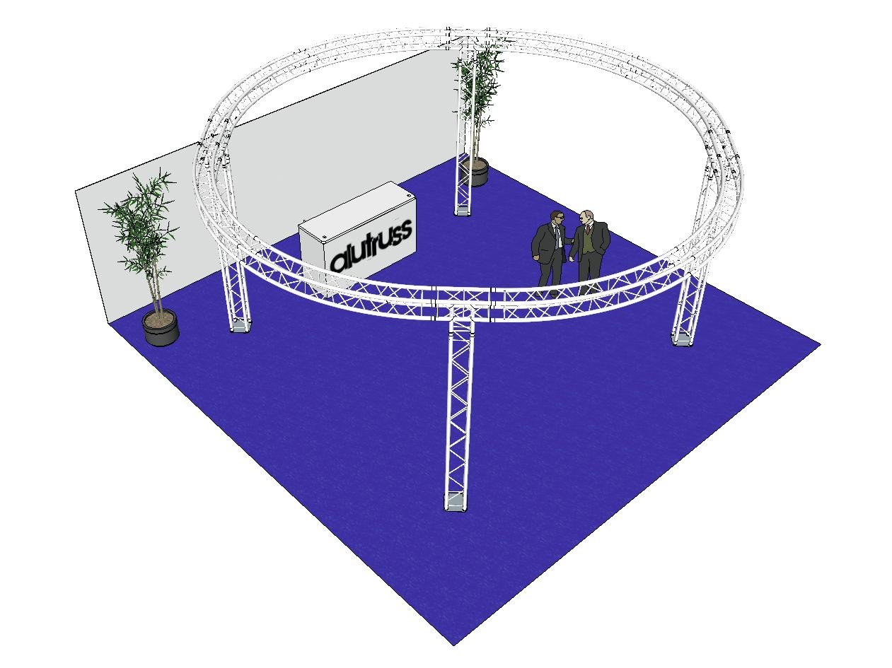 ALUTRUSS Traversenset QUADLOCK 6082 Kreis 6x6x3,5m