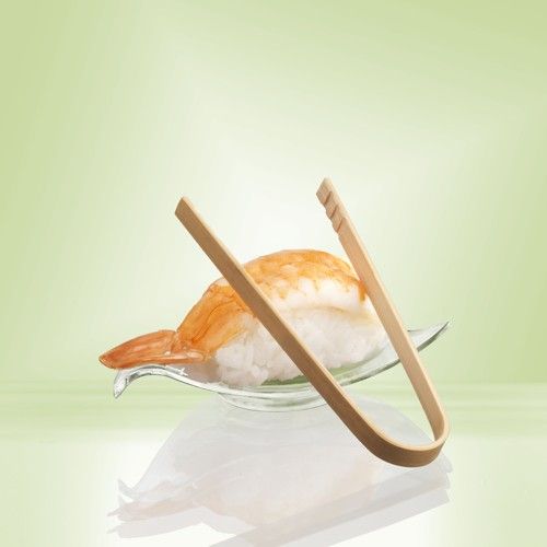 Fingerfood-Zangen, Bambus 10 cm, VPE= 100 Stück (10x 10)