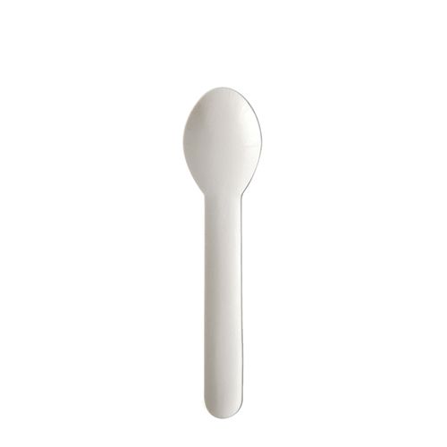 Kaffeelöffel aus Papier "pure" 13 cm weiß, VPE= 400 Stück (20x 20)