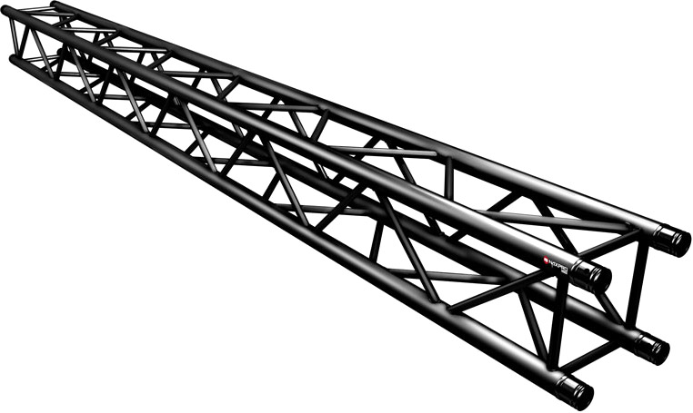 Naxpro-Truss FD 34 Strecke 350 cm RAL9005 - Schwarz - Seidenmatt