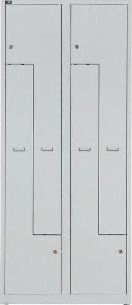 Bisley Z Garderobenschrank LIGHT - 2 Abteile für 4 Nutzer 