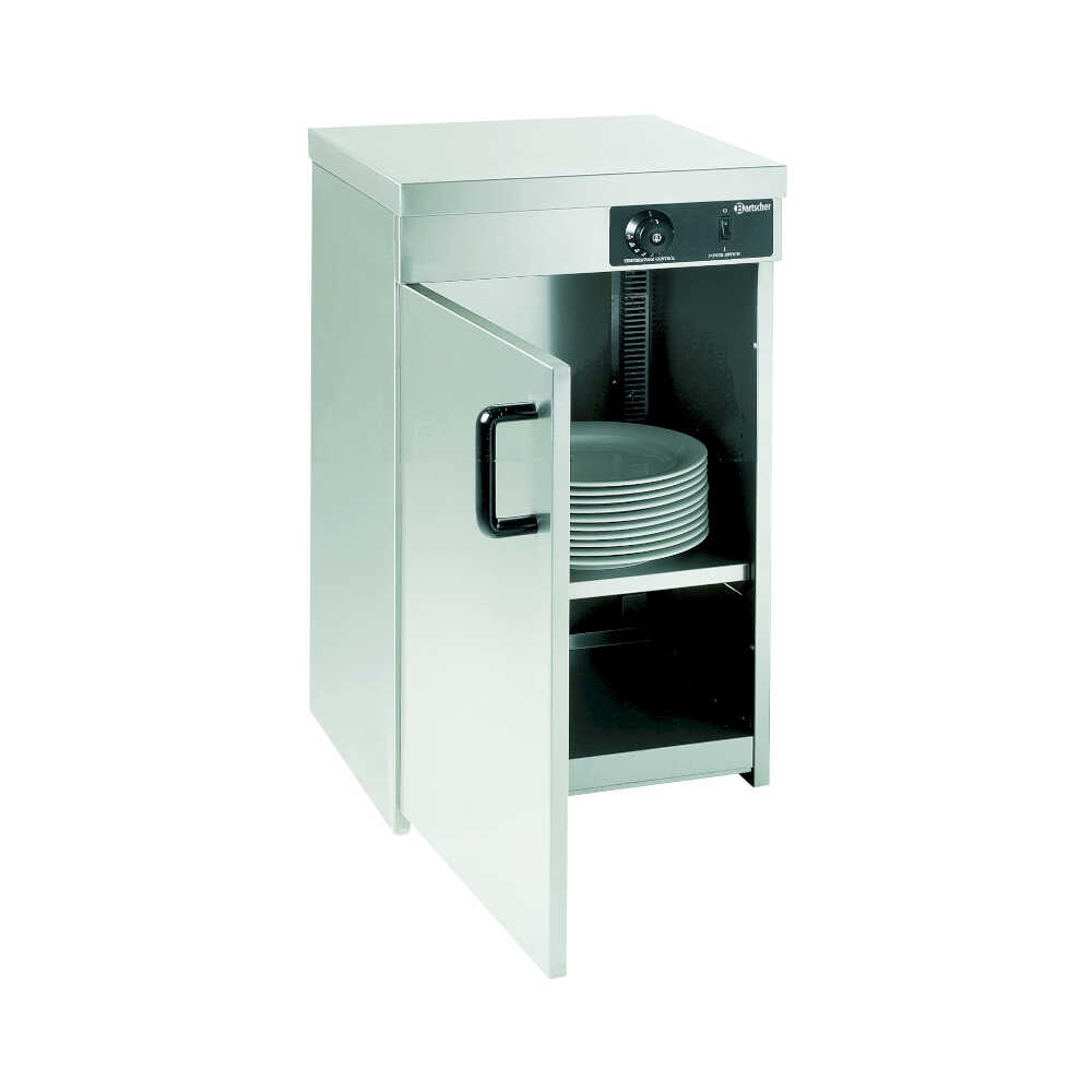 Bartscher Tellerwärmeschrank mit 1 Tür, für 25-30 Teller, bis 85°C, 230V