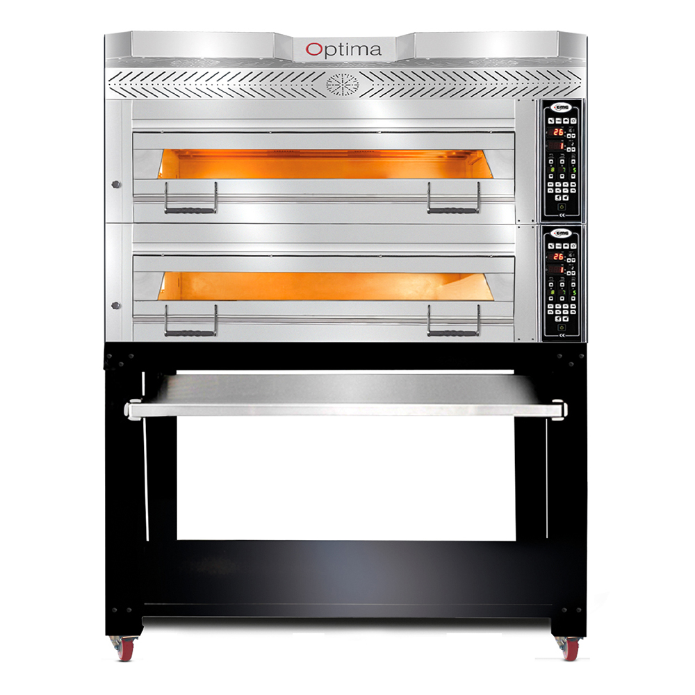 GMG Bäckereiofen Optima PB2T-128, für 4+4 Bleche á 600x400, inkl. Untergestell, 26,6KW/400V