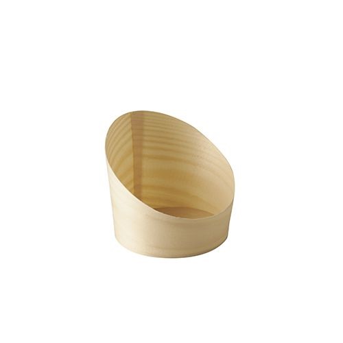 Snackbecher aus Holz "pure" Ø 8,2 cm x 8,5 cm, VPE= 250 Stück (10x 25Stück)