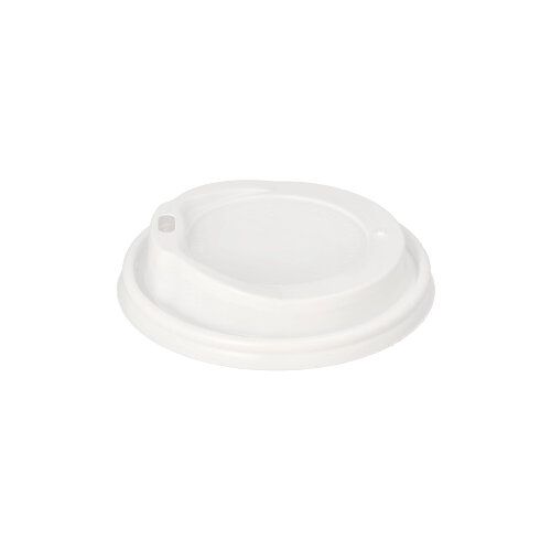 Dom-Deckel, PS "To Go" rund Ø 9 cm x 2,4 cm weiß, VPE= 1000 Stück (10x 100)