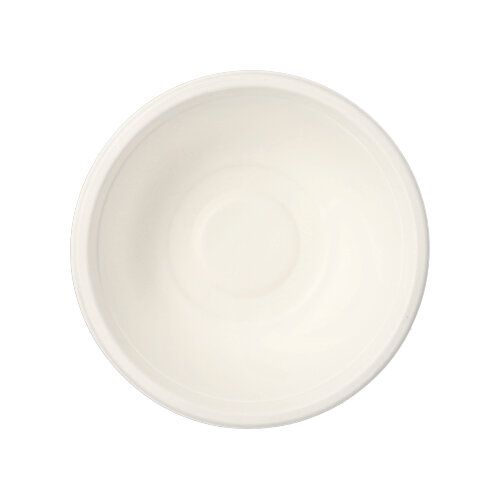 Zuckerrohr Teller "pure", rund, 500 ml 15,5 cm weiß, VPE= 144 Stück (12x 12)