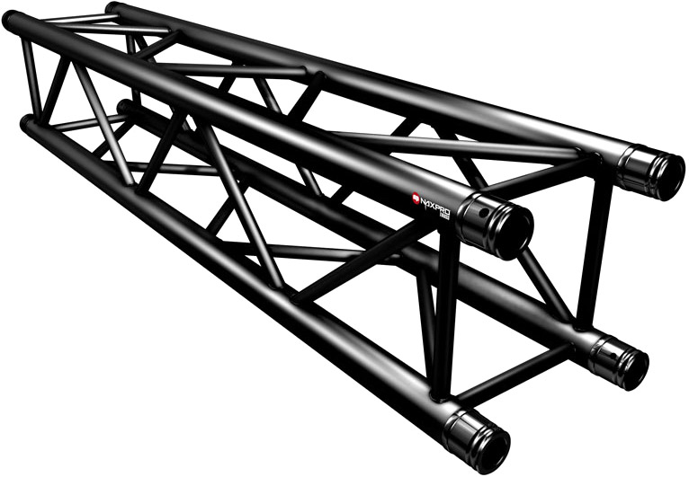 Naxpro-Truss FD 34 Strecke 150 cm RAL9005 - Schwarz - Seidenmatt