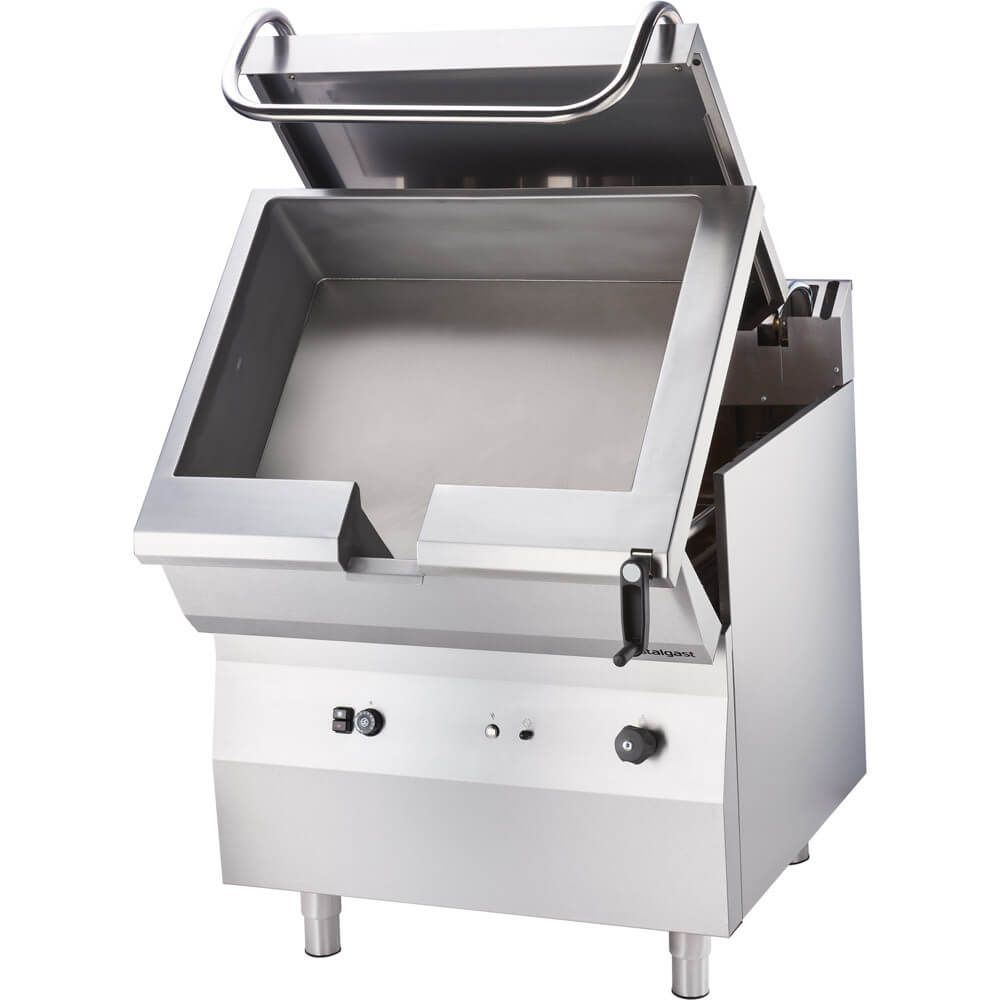 Gas-Kippbratpfanne 58 Liter, manuelle Kippung, 17 KW