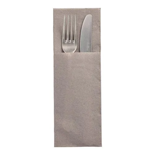 Bestecktaschen "DAILY Collection" 48 x 30 cm grau, VPE= 400 Stück (8x 50)