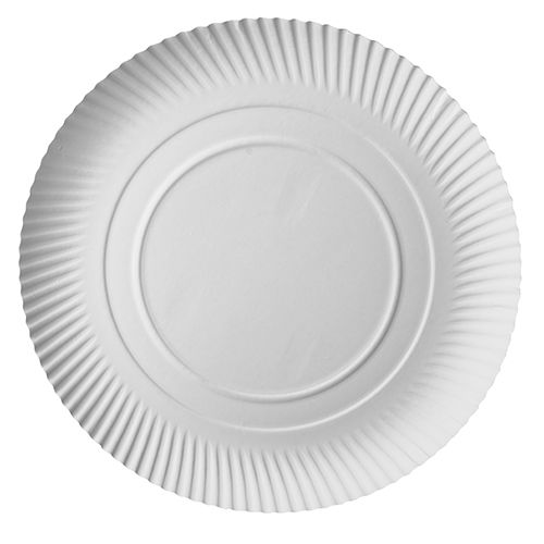 Pappteller rund "pure", Ø 34 cm weiß, VPE= 200 Stück (2x 100)