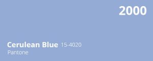 Cerulean Blue - Pantone Farbe des Jahres 2000