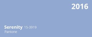 Serenity - Pantone Farbe des Jahres 2016