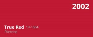 True Red - Pantone Farbe des Jahres 2002